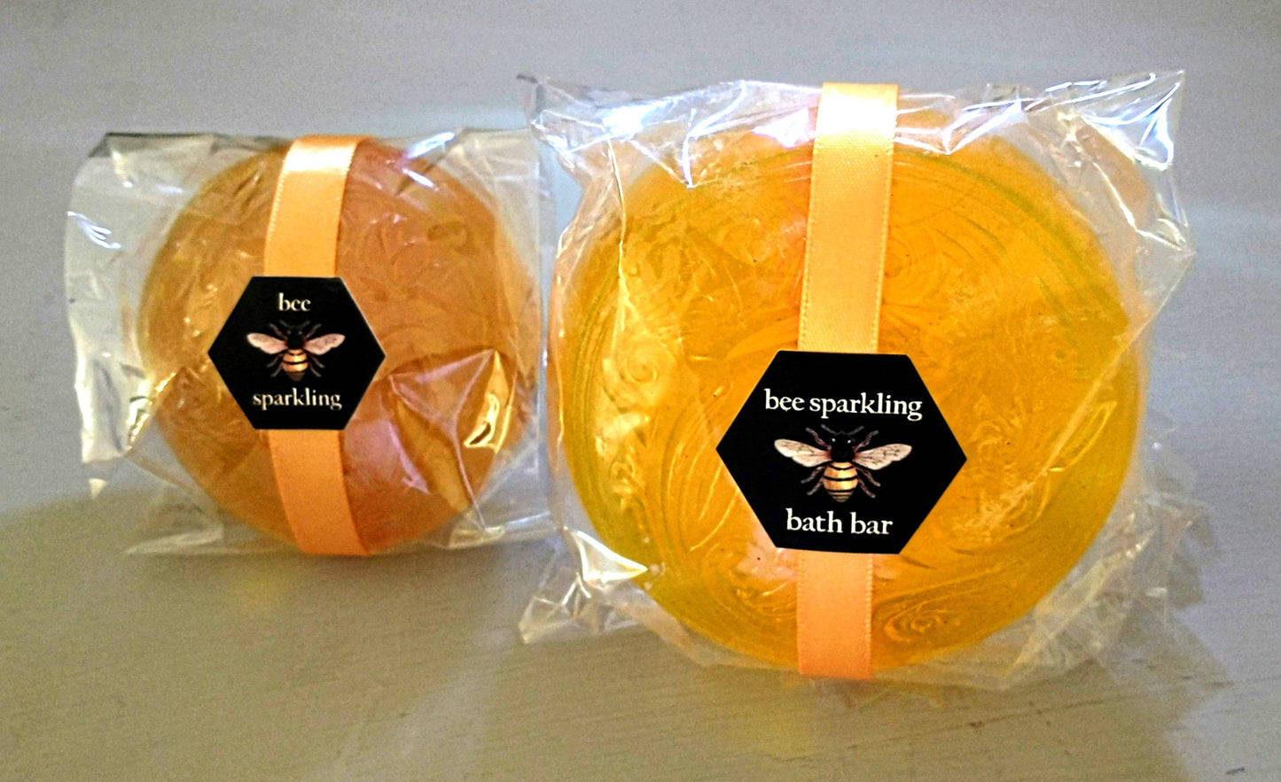 BEELINE Bee Sparkling Bath Bar - Honey glycerin soap. Large for bath
