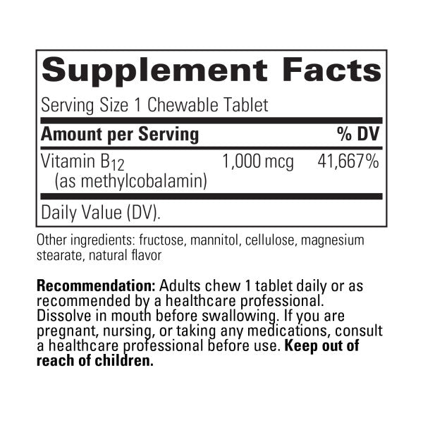 B12-ACTIVE CHEWABLE TABLETS