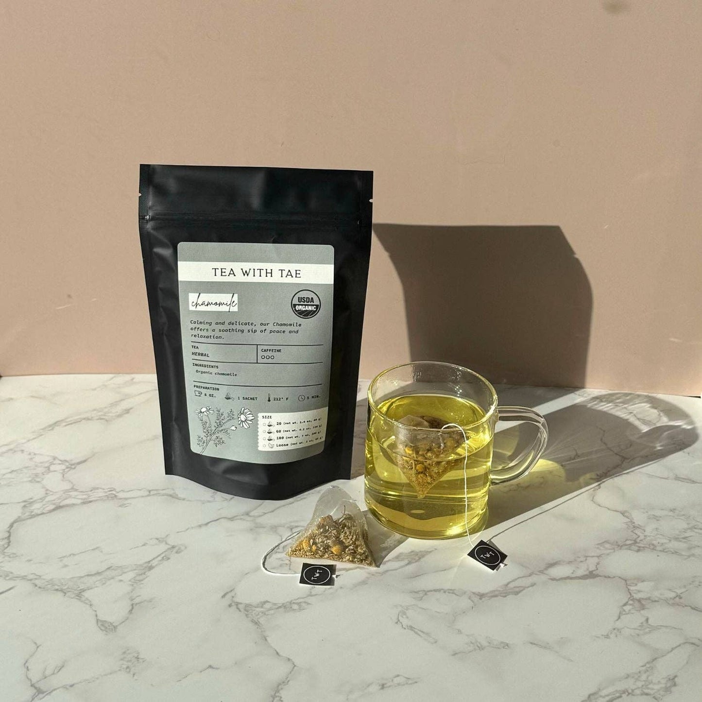Organic Chamomile Pouch (20 tea bags)
