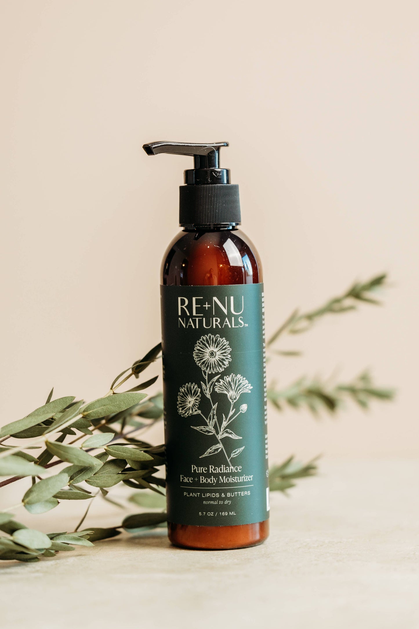 RENU NATURALS Pure Radiance Moisturizer: Facial Lotion with Peptides