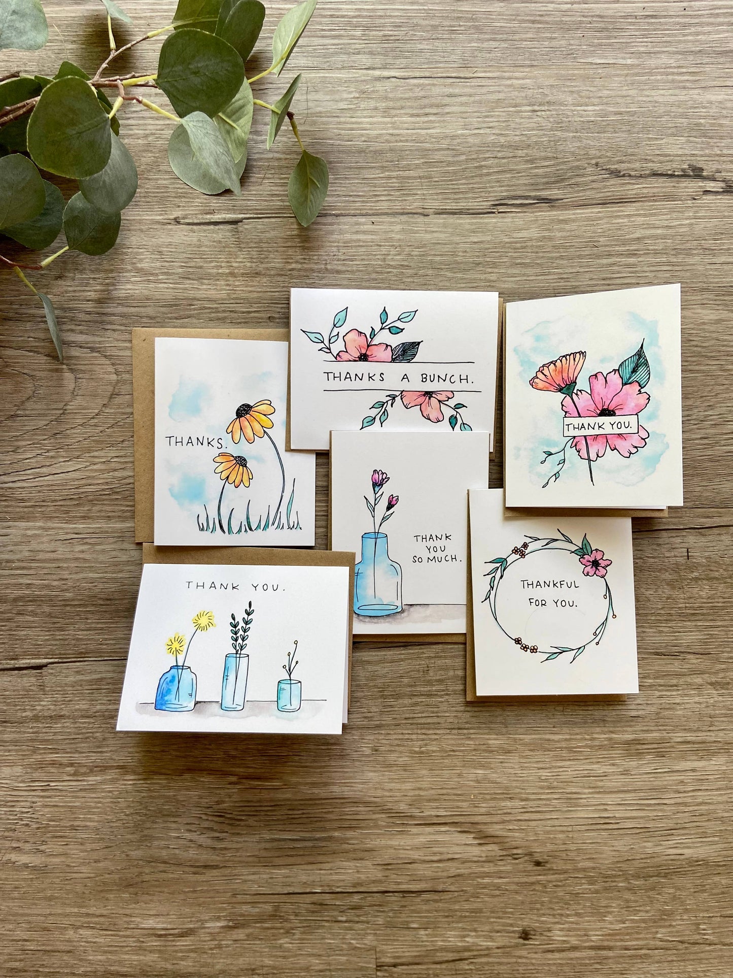 Assorted 6 Pack - Thank You "Floral" Series
