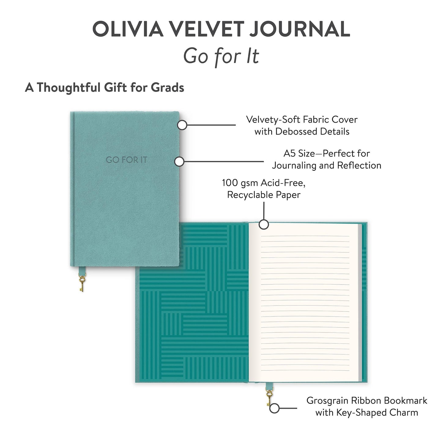 Go for It Olivia Velvet Journal