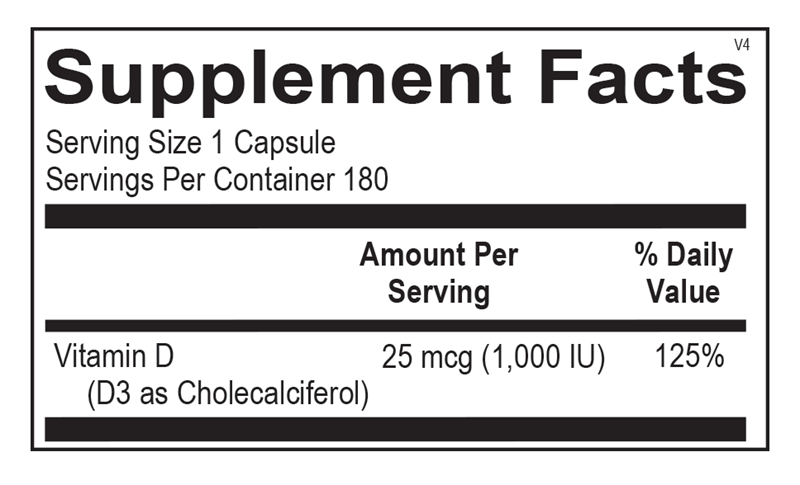 VITAMIN D 1,000 IU