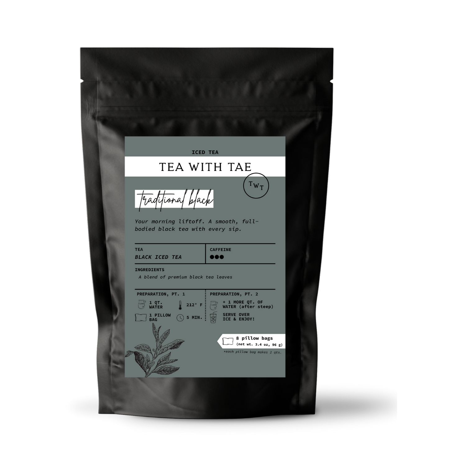 Traditional Iced Black Tea Pouch (8 pillow bags)