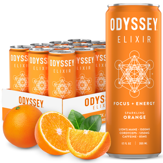 ODYSSEY Elixir Orange 85mg Sparkling Mushroom Energy