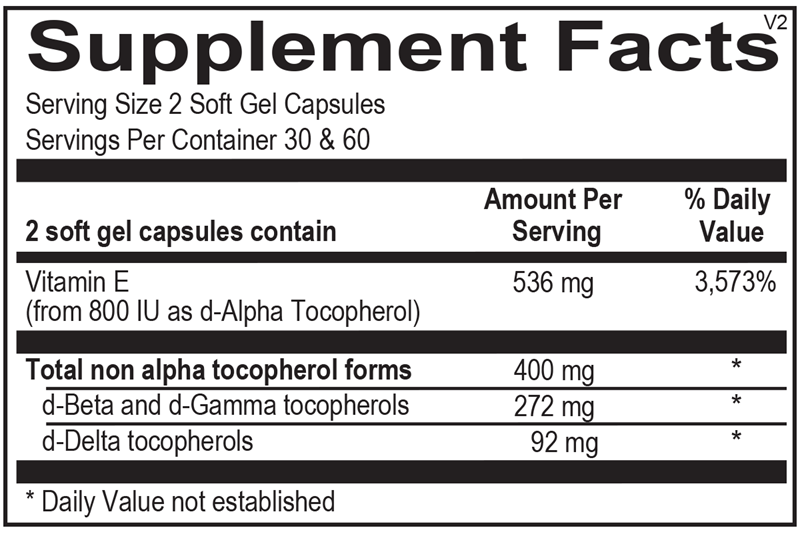 NATURAL VITAMIN E MIXED TOCOPHEROLS