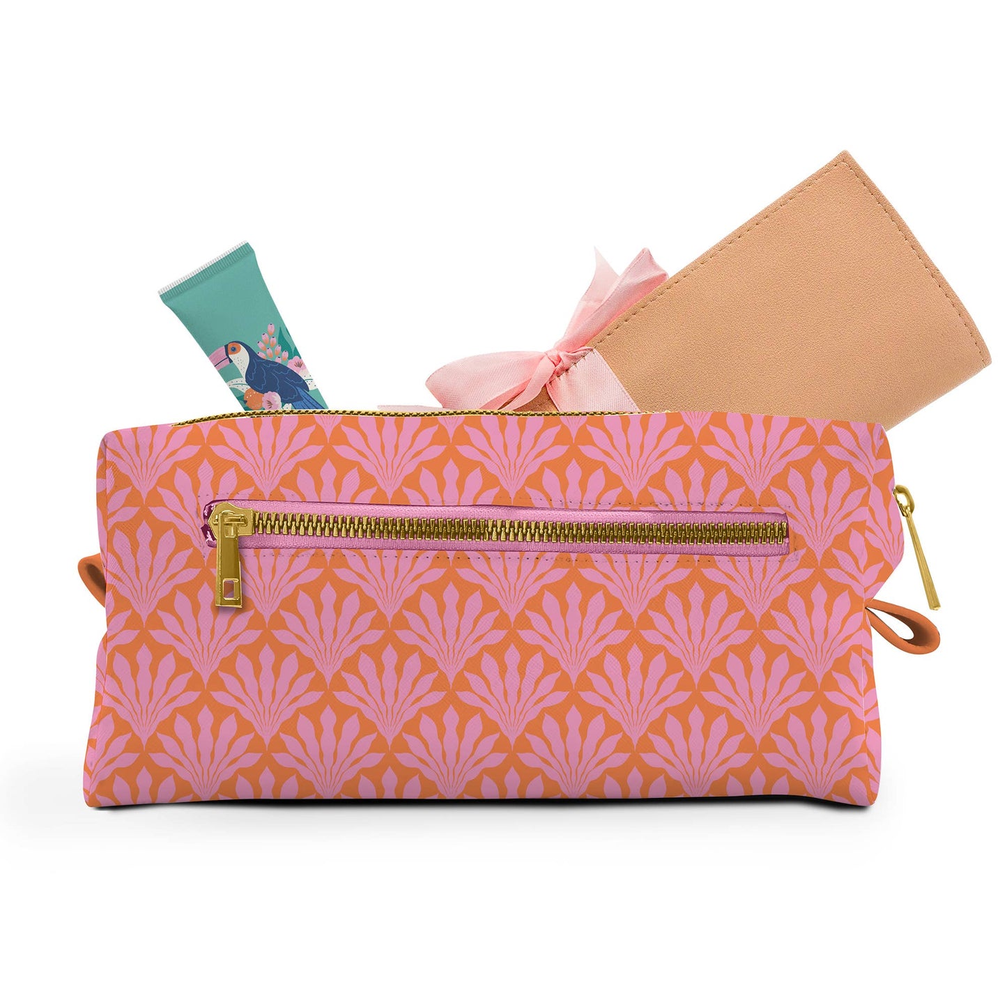 Tropical Blooms Cosmetic Loaf Pouch