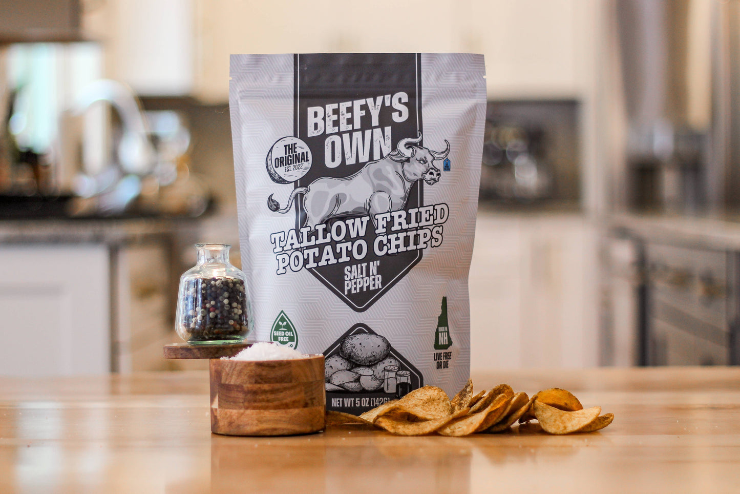 Beefy's Own Salt N' Pepper Tallow Potato Chips