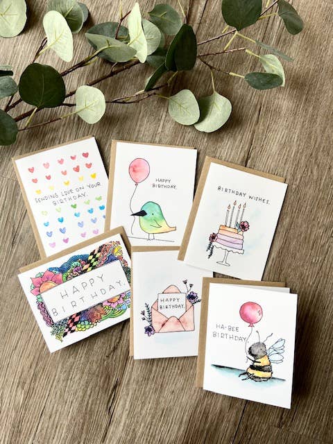Assorted 6 Pack - Birthday Cards