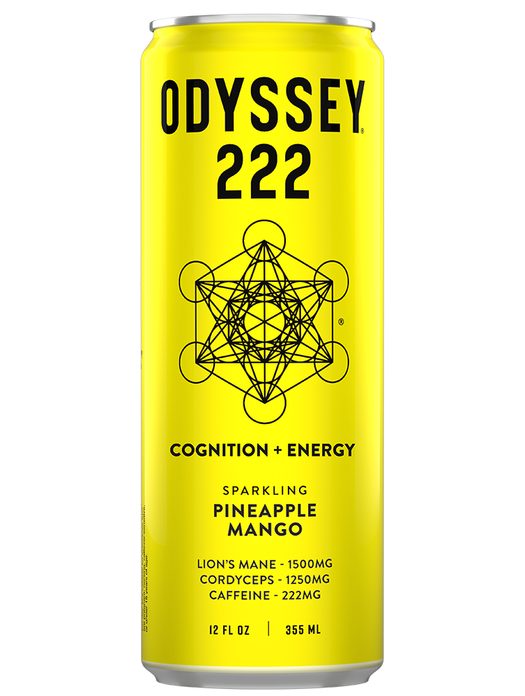 ODYSSEY Pineapple Mango 222mg Sparkling Mushroom Energy