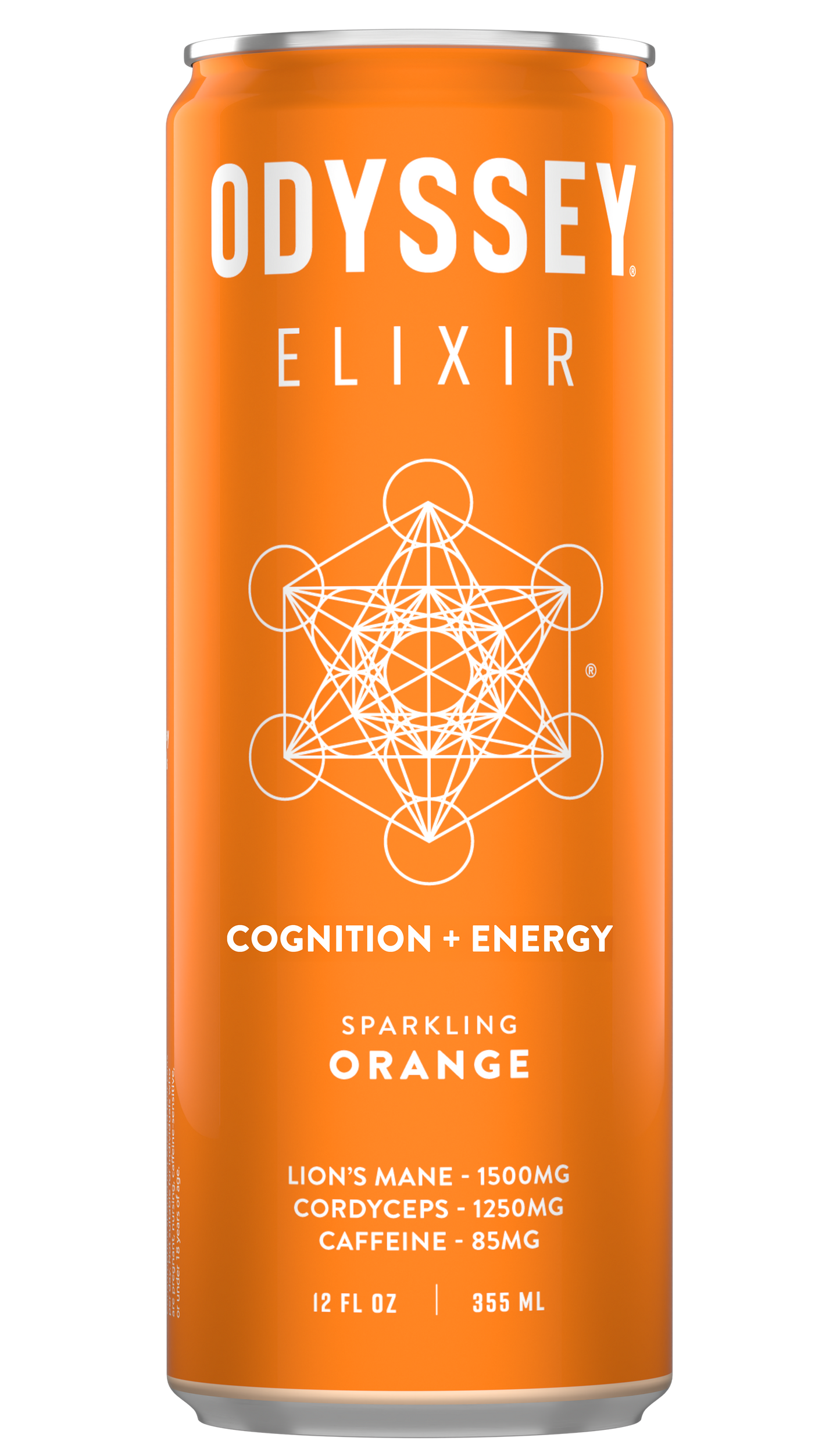 ODYSSEY Elixir Orange 85mg Sparkling Mushroom Energy