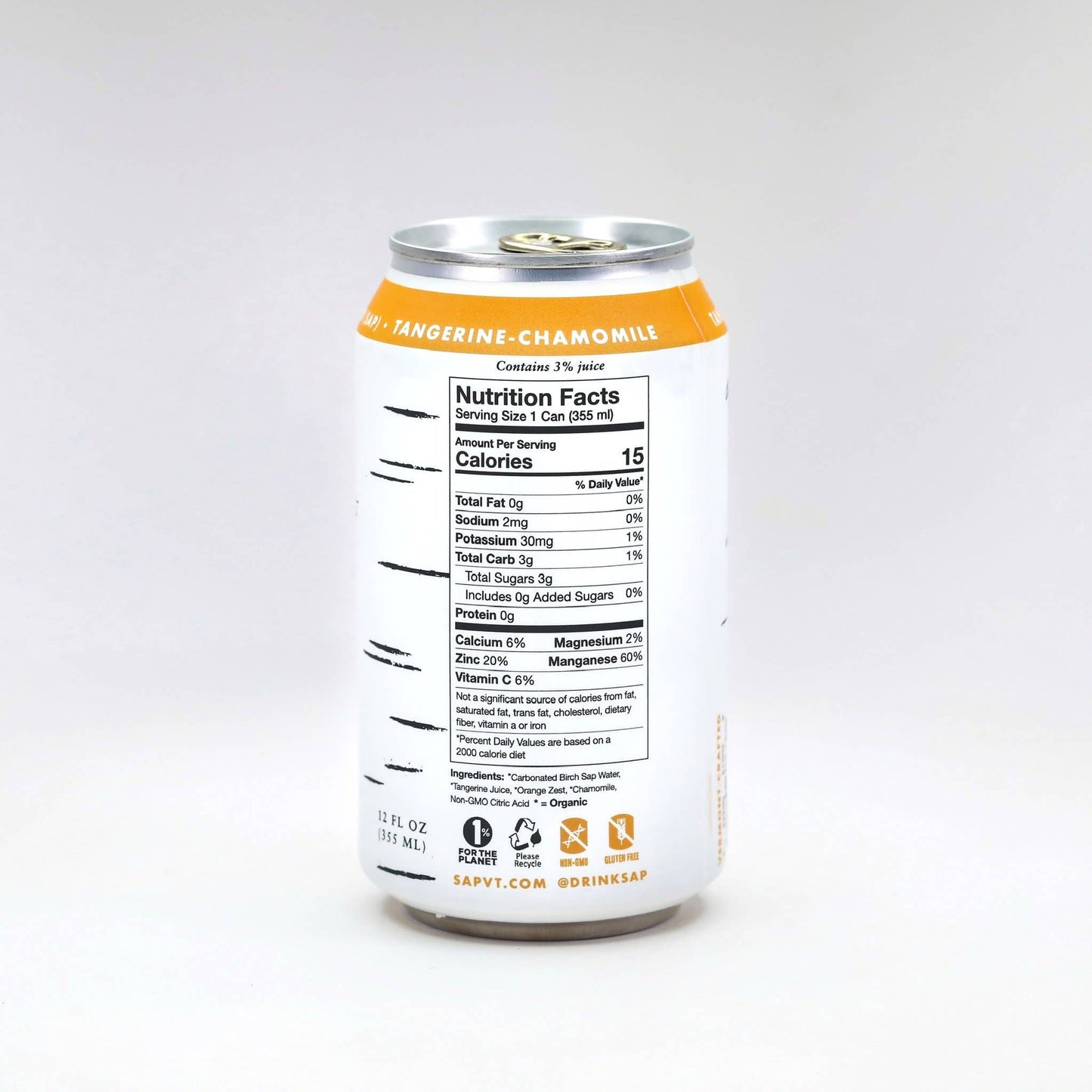 Sap! Tangerine-Chamomile Sparkling Water
