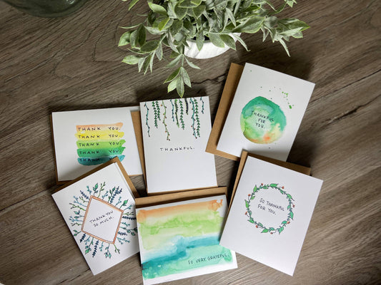 Assorted 6 Pack - Thank You "Leaves" Series