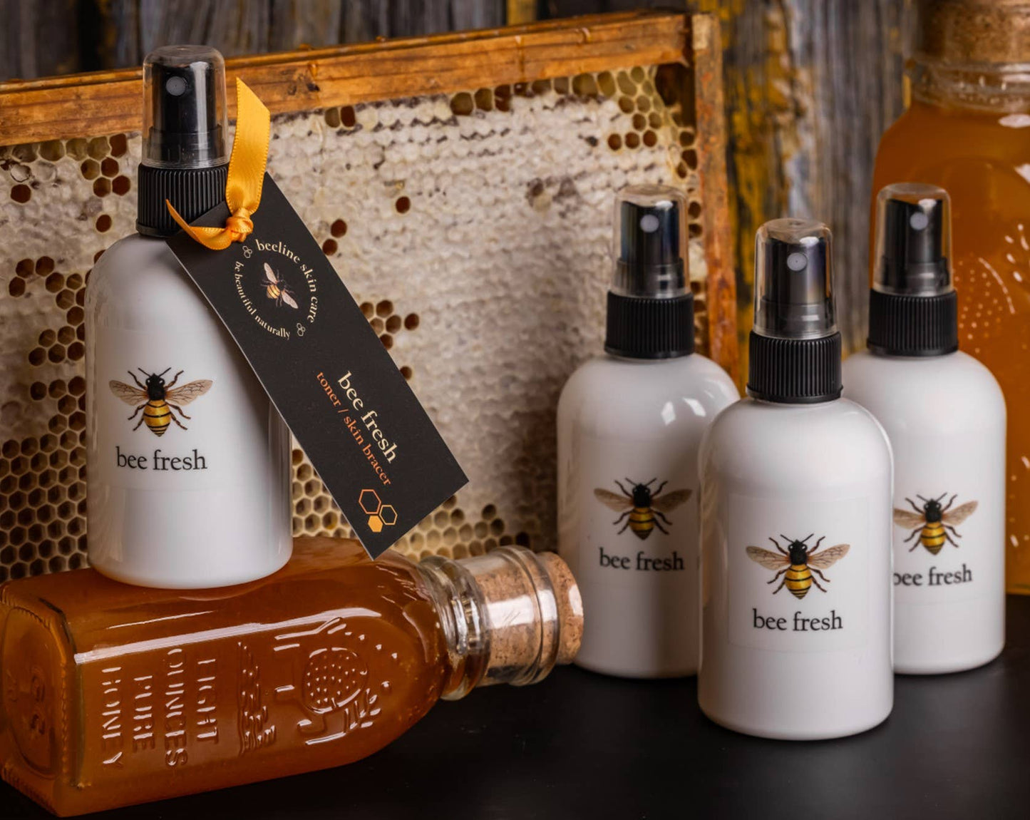 BEELINE Bee Fresh toner.  Witch hazel based, alcohol free!