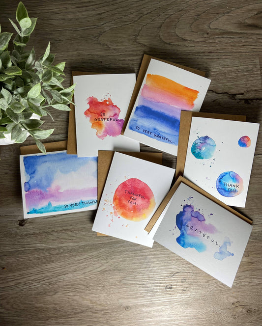 Assorted 6 Pack - Thank You "Splash" Series
