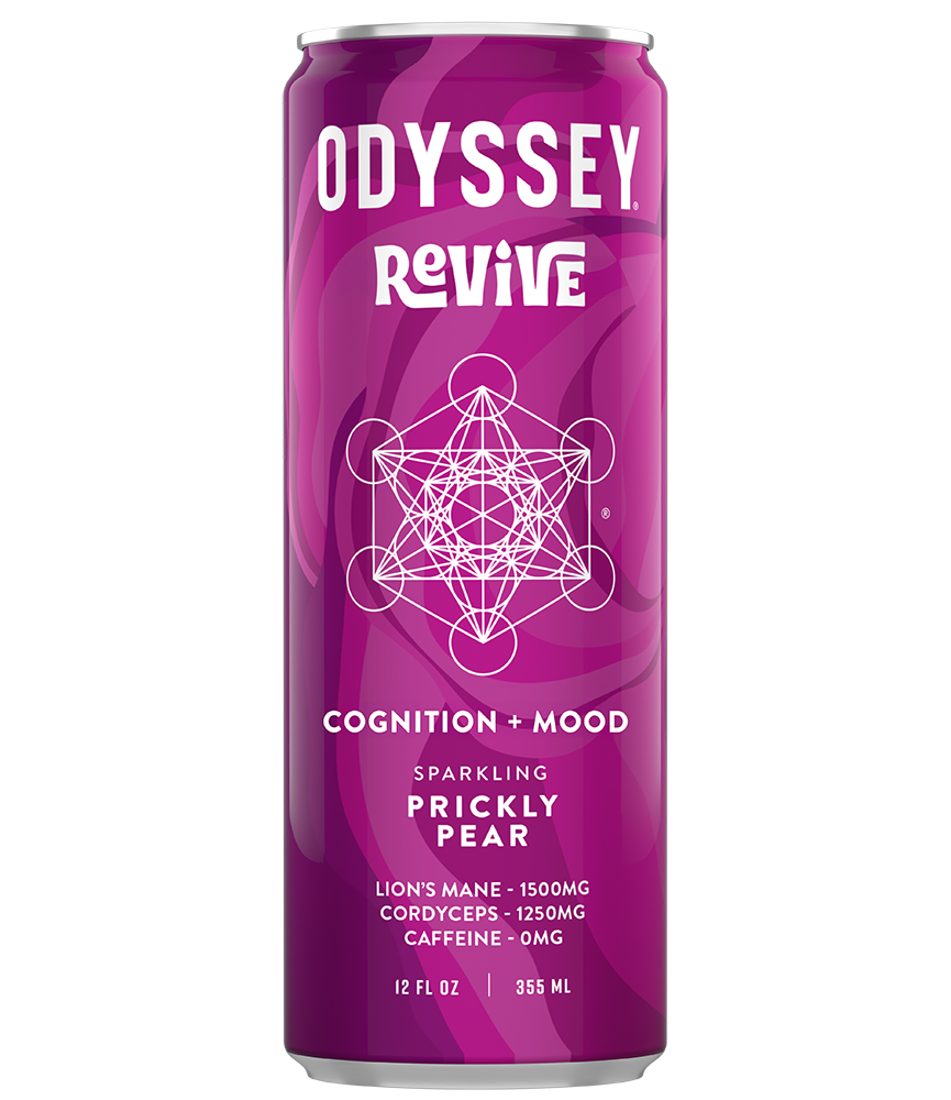 ODYSSEY Revive Prickly Pear Revive Sparkling Mushroom Hydration