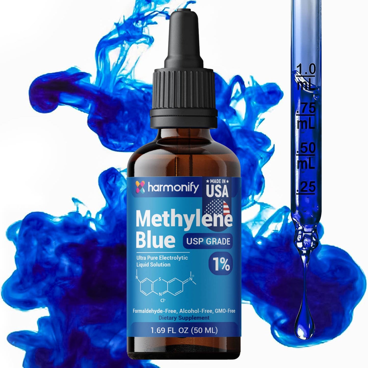 Methylene Blue 50 ML (1.69 FL OZ) 1% USP