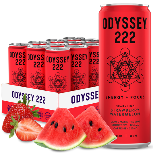 ODYSSEY 222 Strawberry Watermelon 222mg Sparkling Mushroom Energy