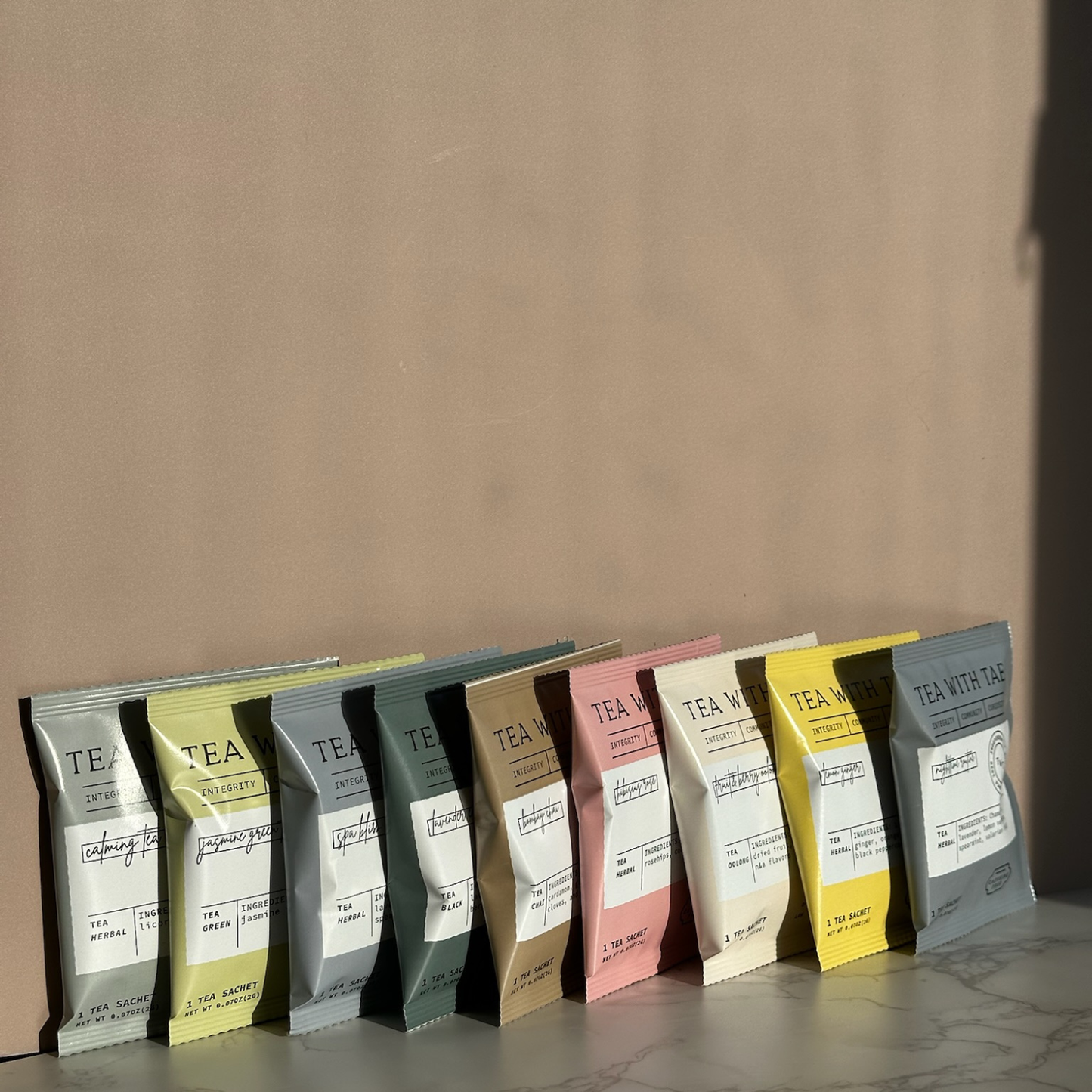 Tea Bag Sampler (1 each of our individually-wrapped flavors)
