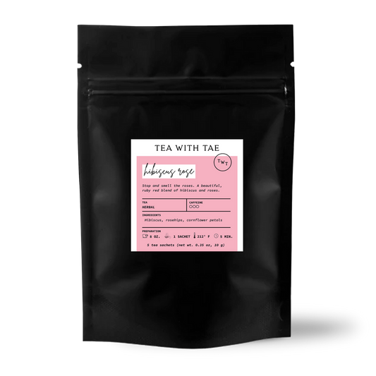 Hibiscus Rose Herbal Tea Small Gift Pouch (5 tea bags)