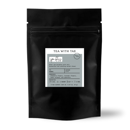 Spa Bliss Herbal Relaxing Tea Small Gift Pouch (5 tea bags)