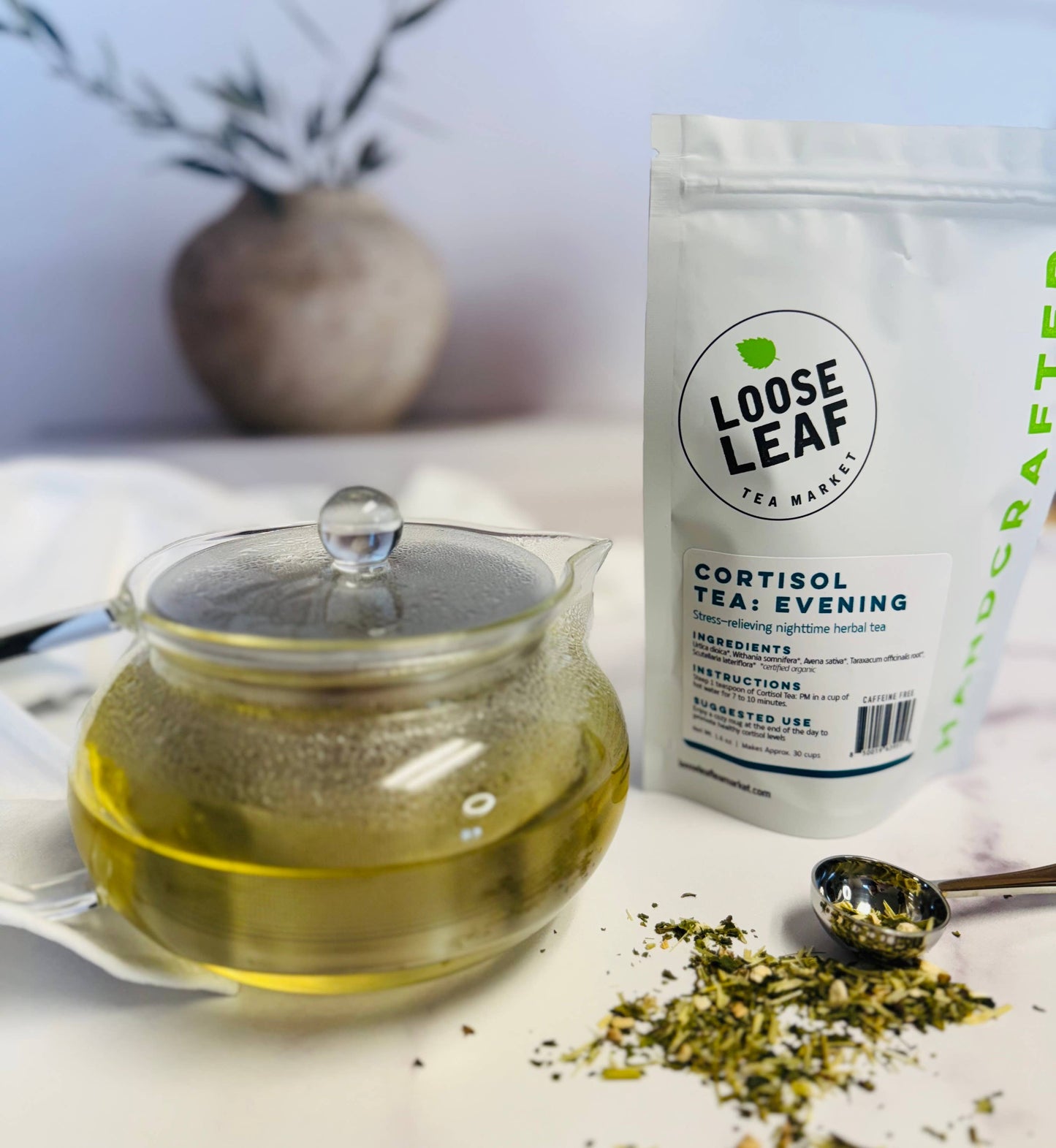 Cortisol Tea - Evening, Herbal Tea For Stress, Relaxation