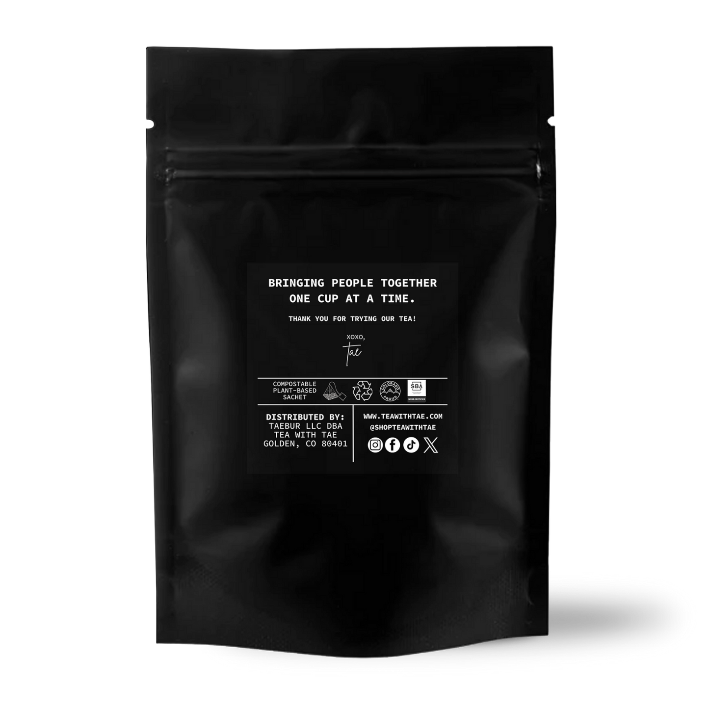 Spa Bliss Herbal Relaxing Tea Small Gift Pouch (5 tea bags)