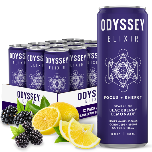 ODYSSEY Elixir Blackberry Lemonade 85mg Sparkling Mushroom Energy