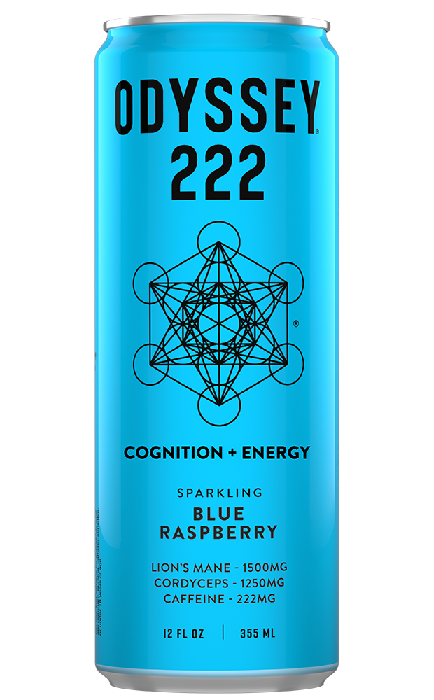 ODYSSEY 222 Blue Raspberry 222mg Sparkling Mushroom Energy