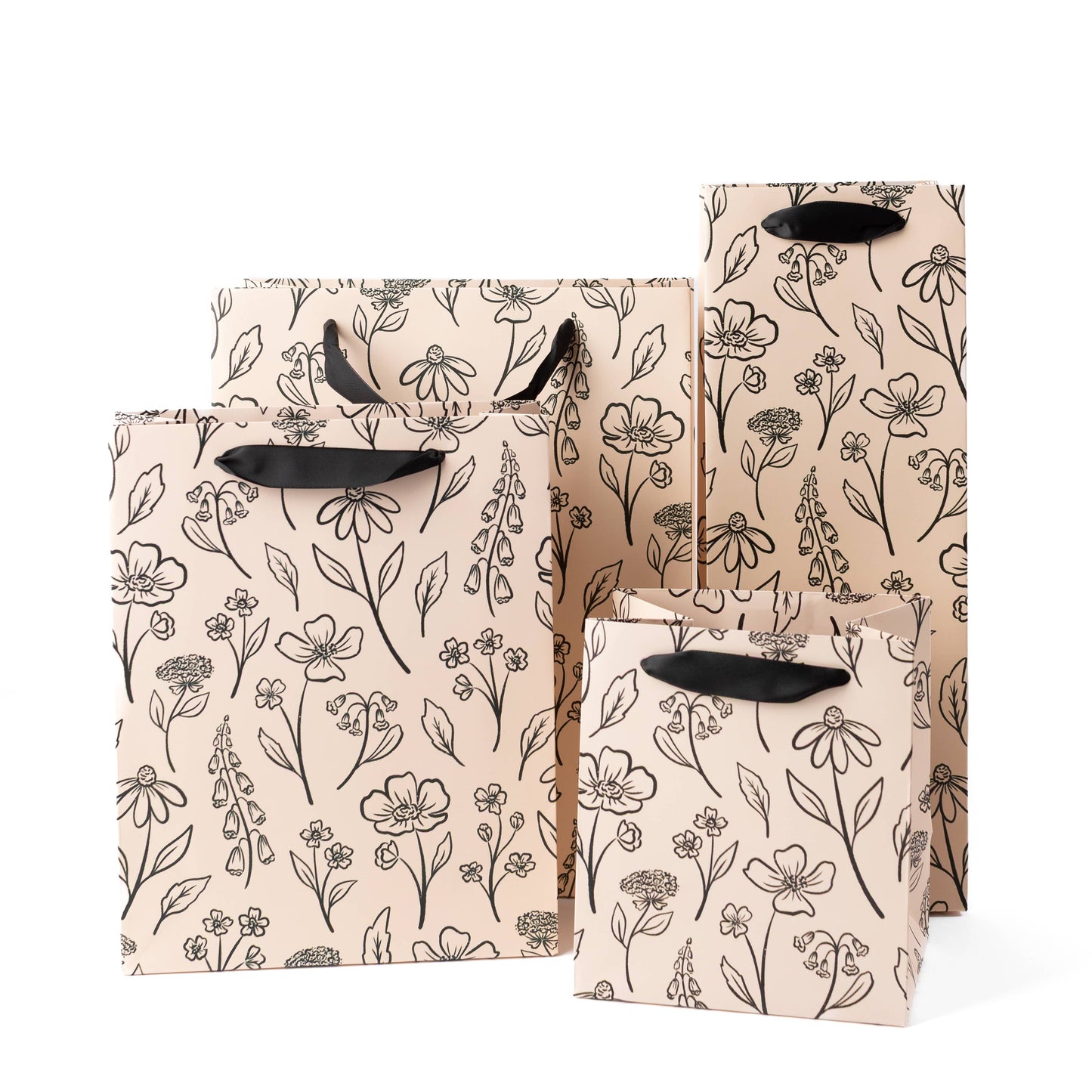 Pressed Floral Gift Bag