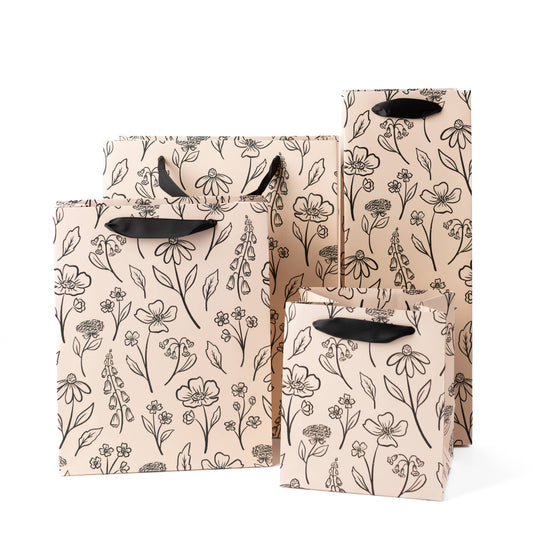 Pressed Floral Gift Bag
