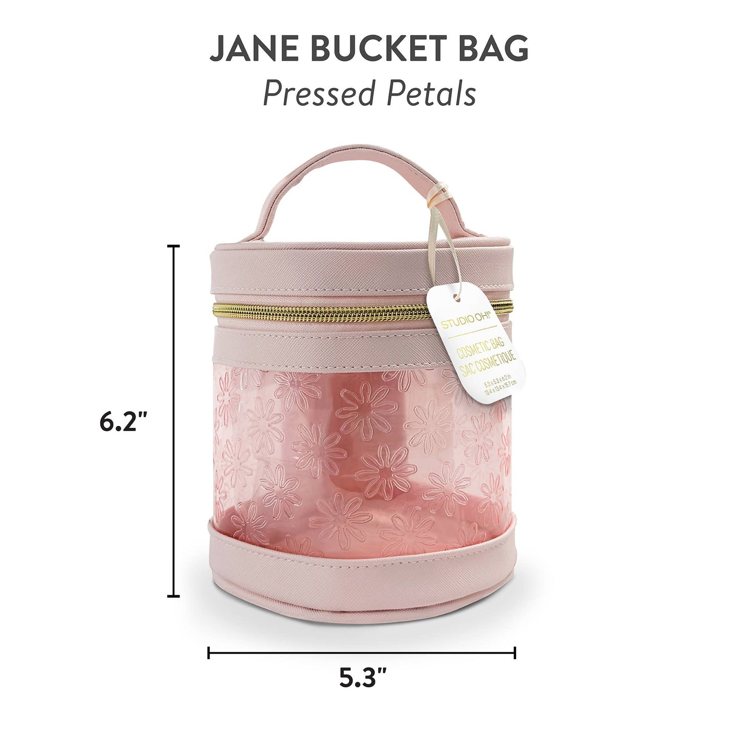 Pressed Petals Jane Bucket Cosmetic Pouch