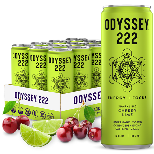 ODYSSEY 222 Cherry Lime 222mg Sparkling Mushroom Energy