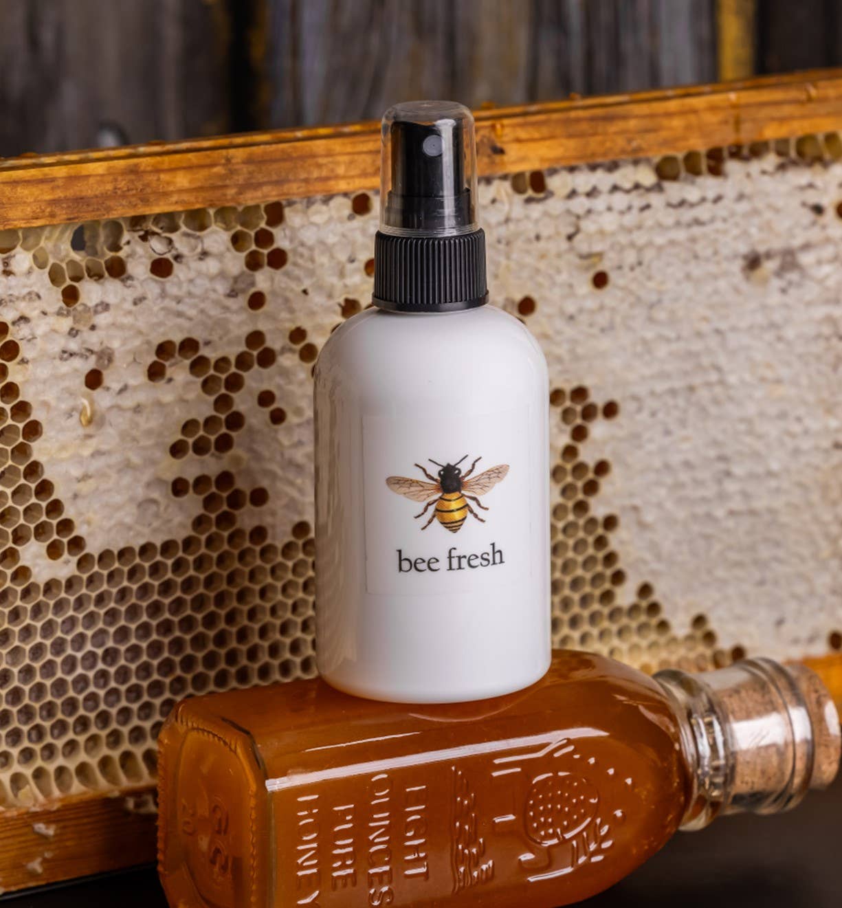 BEELINE Bee Fresh toner.  Witch hazel based, alcohol free!