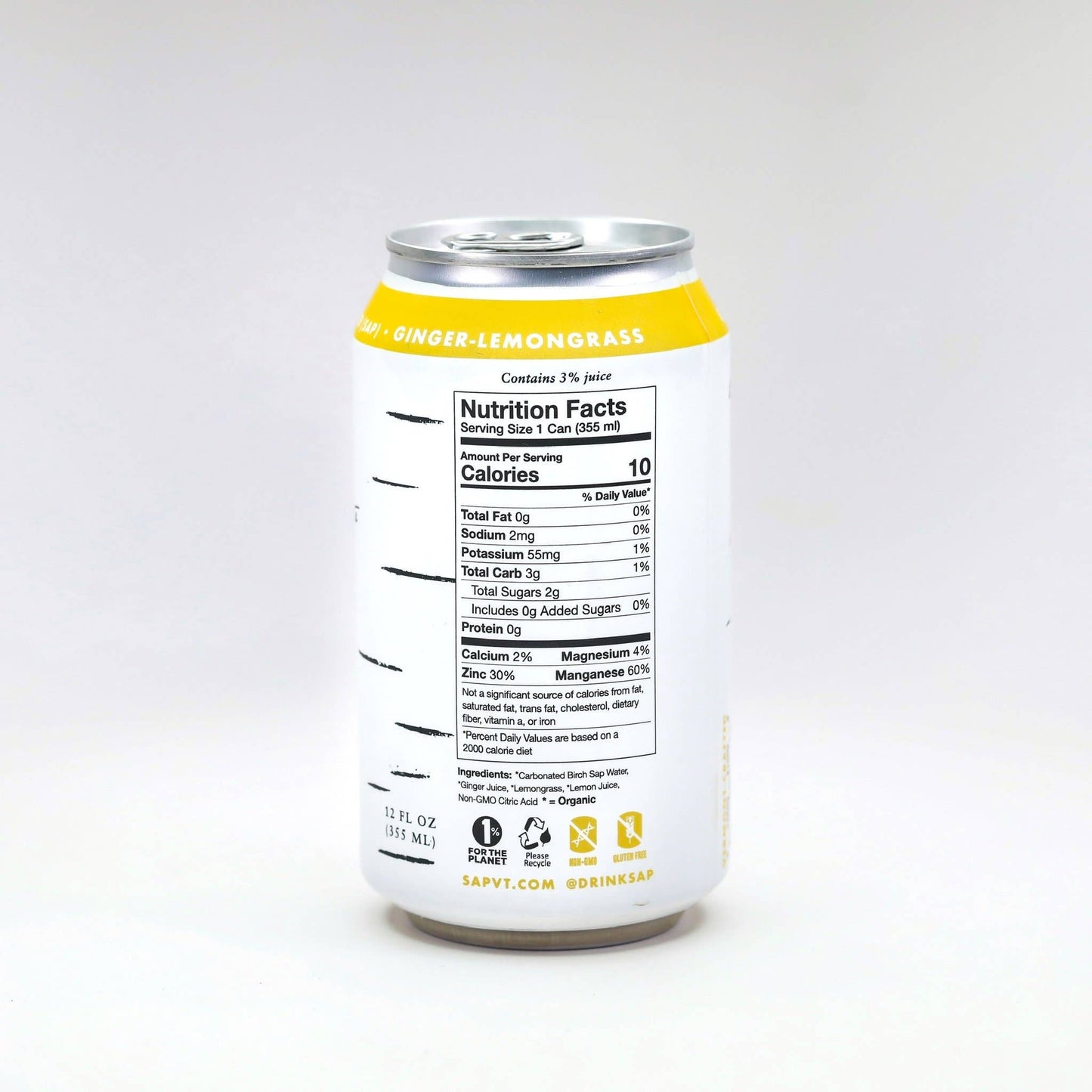 Sap! Ginger-Lemongrass Sparkling Water