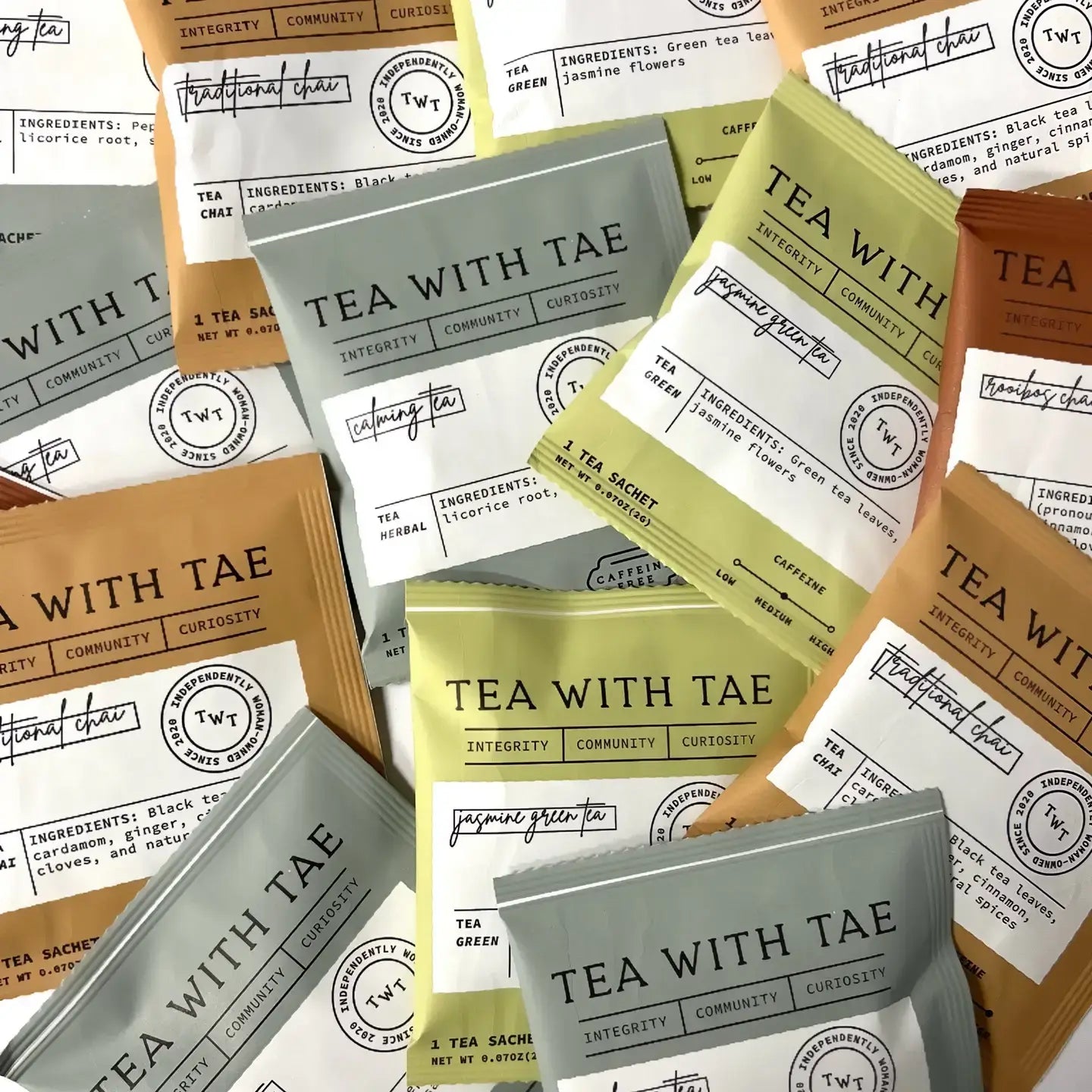 Tea Bag Sampler (1 each of our individually-wrapped flavors)