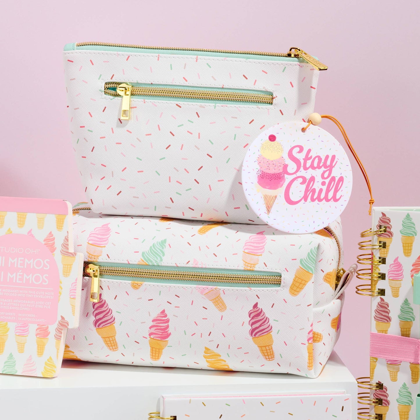 Cool & Creamy Clutch Cosmetic Pouch
