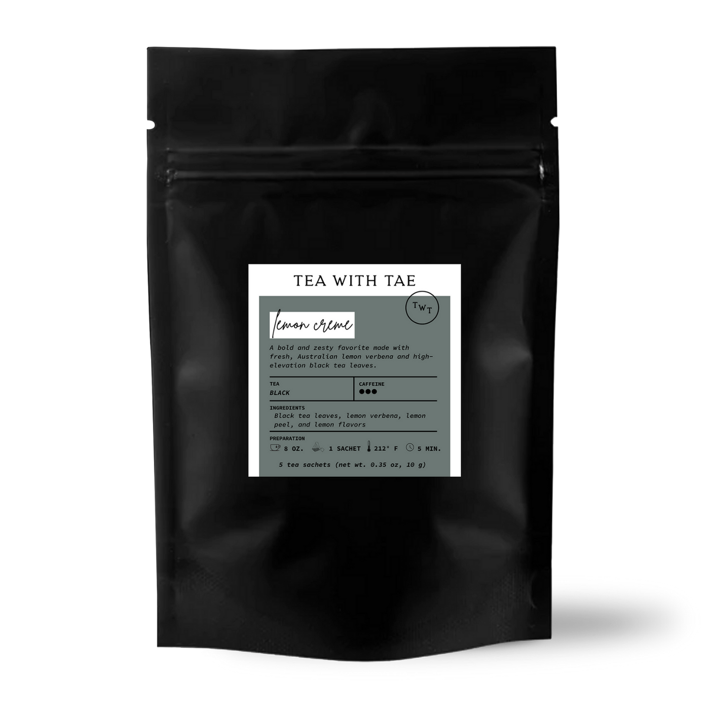 Lemon Creme Black Tea Small Gift Pouch (5 tea bags)