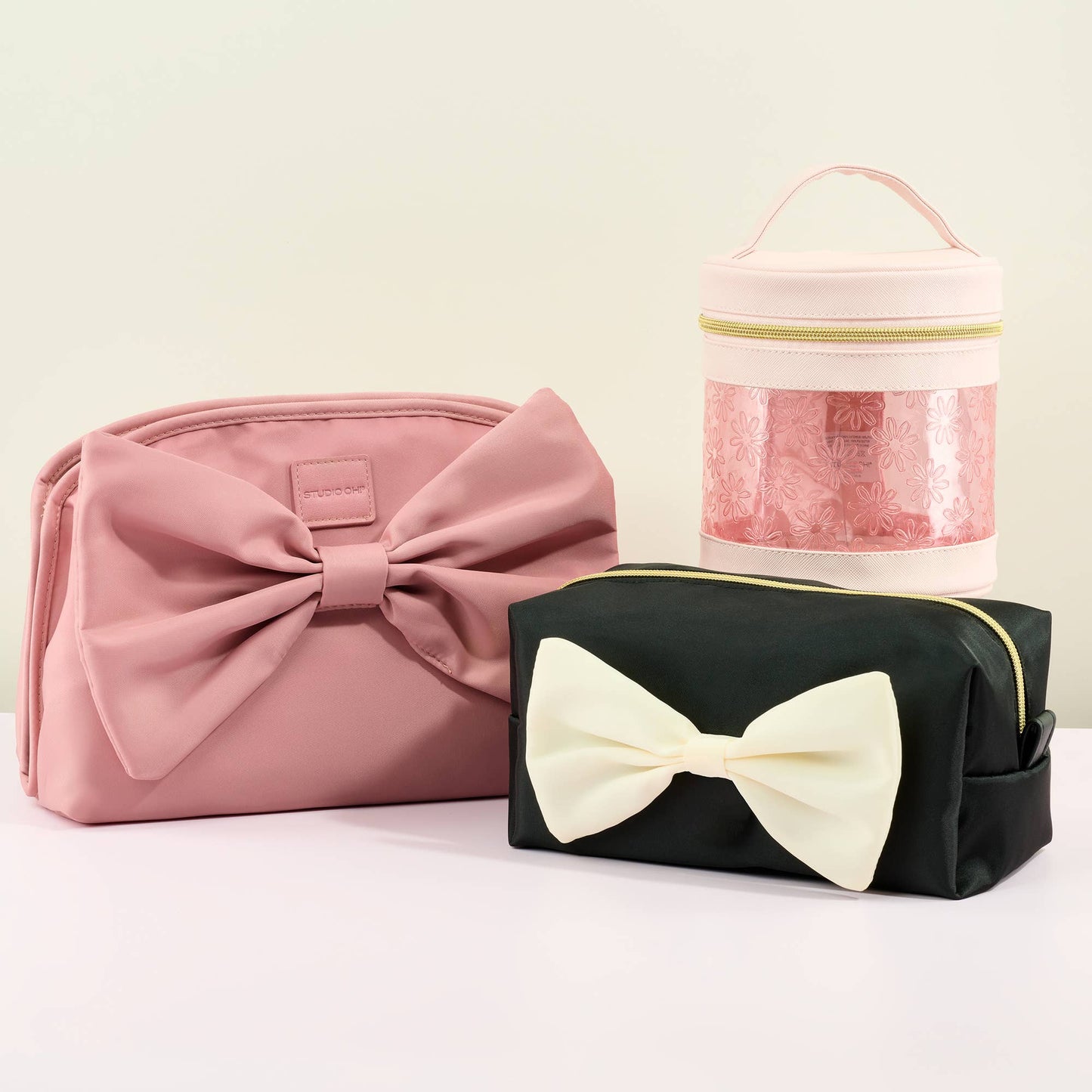 Palazzo Black Louise Bow Loaf Cosmetic Pouch