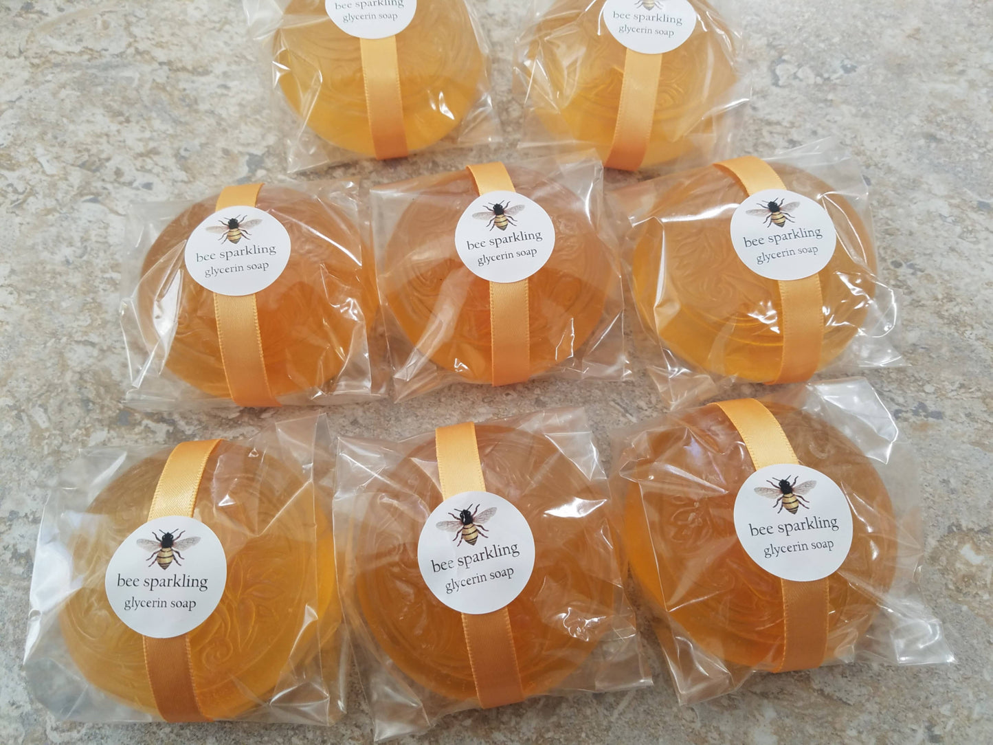 BEELINE Bee Sparkling  - Honey Glycerin soap;  non drying