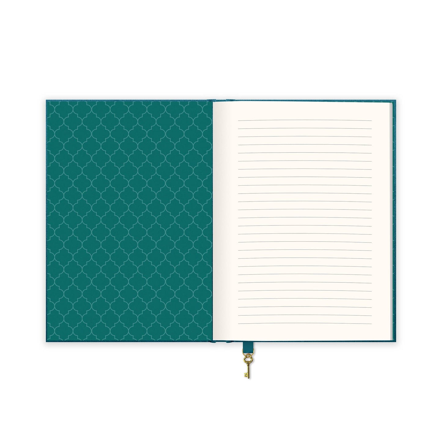 Peacock Blue Feather Olivia Velvet A5 Journal