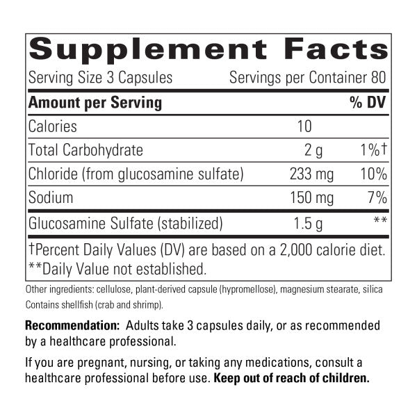 GLUCOSAMINE SULFATE